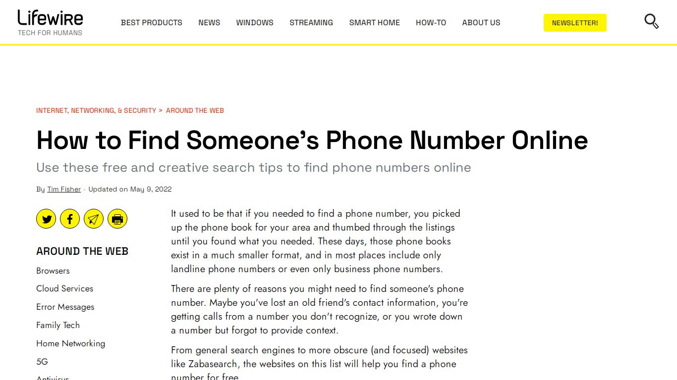 How to Find Someone's Phone Number Online - Lifewire